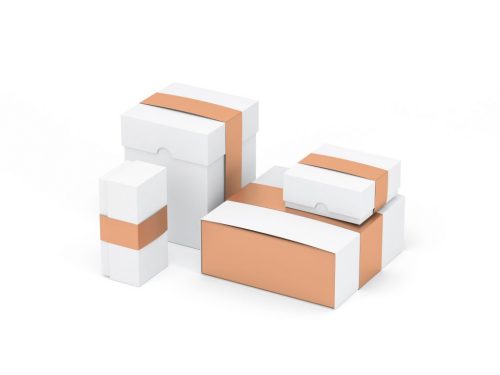 set-white-boxes-with-golden-label-white-studio-3d-rendering